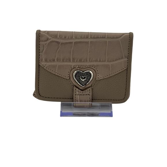 BRIW02: Brighton Croc-Embossed Leather Wallet - Picture 3 of 5